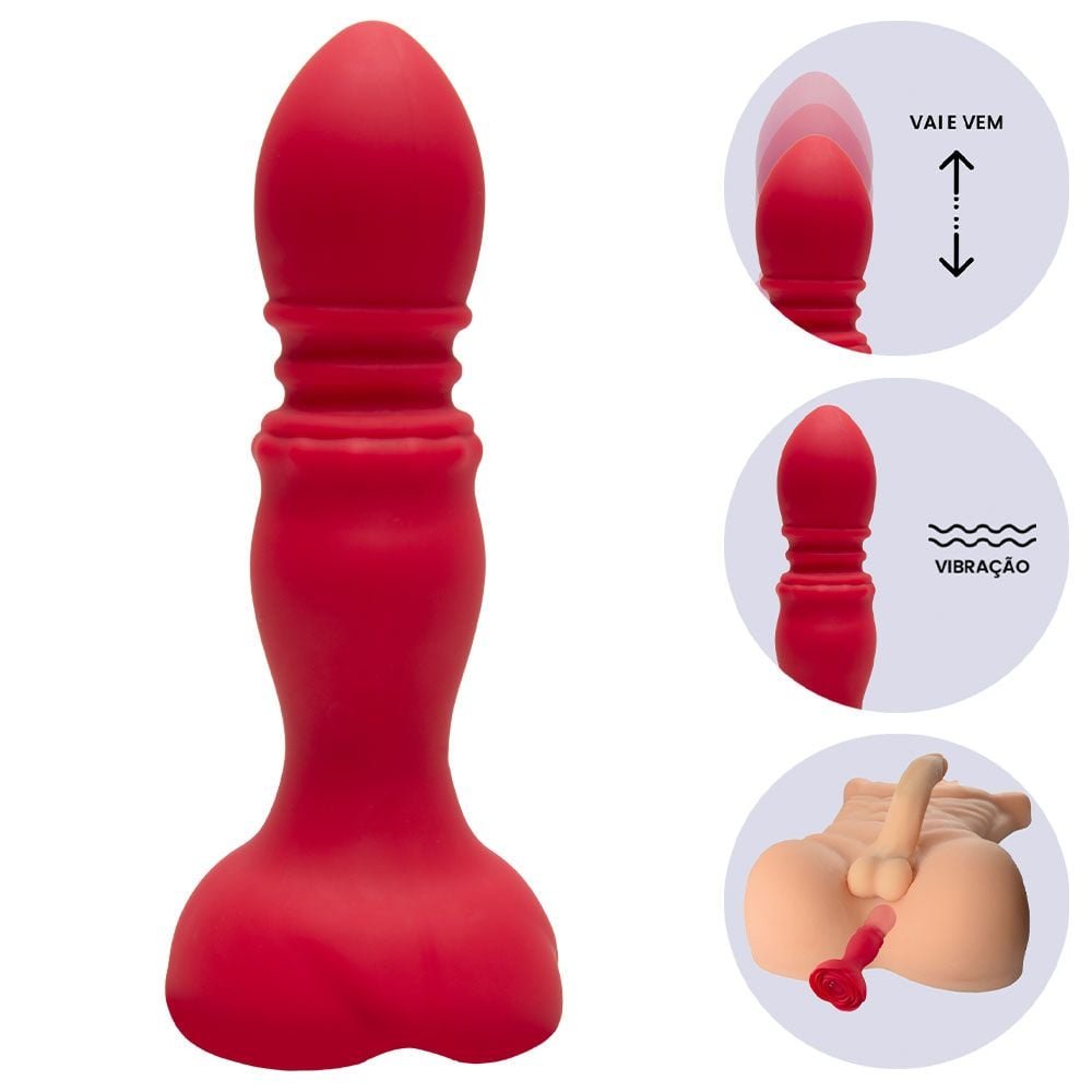 Plug Anal Vai E Vem Com Controle Remoto Sexy Import
