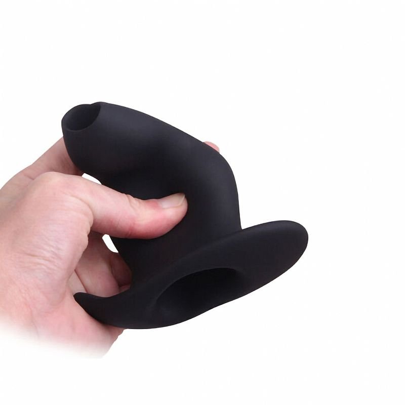 Plug Anal Vazado em Silicone - 9.7 X 4.6 cm