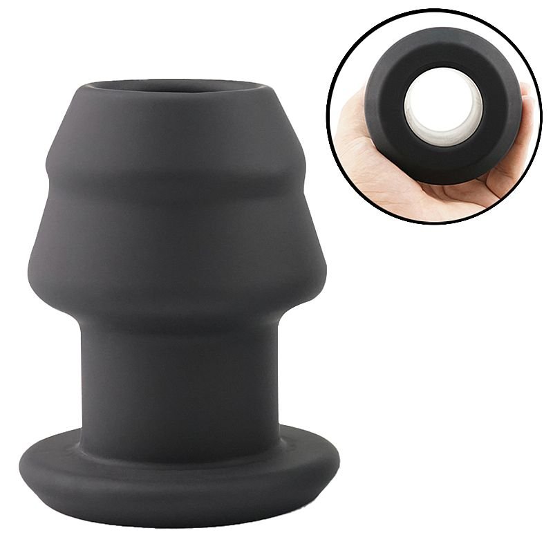 Plug Anal Vazado em Silicone - 9.8 X 4.6 cm