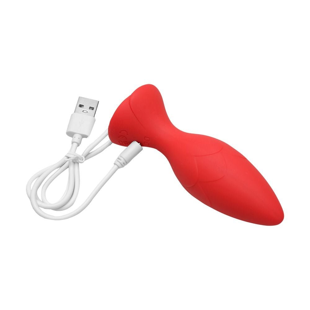 Plug Anal Vibrador 10 X 4cm Recarregável Usb Yaffa