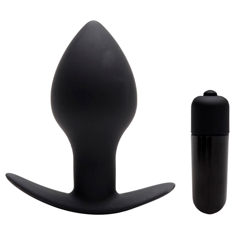 Plug Anal Vibrador Bateria Lr44 8,7 X 4cm Sexy Import