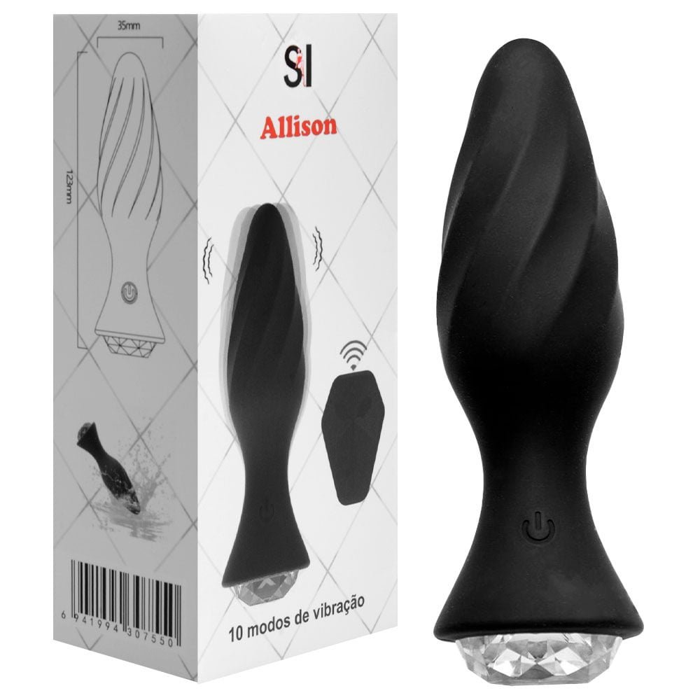 Plug Anal Vibrador Controle Remoto Sexy Import