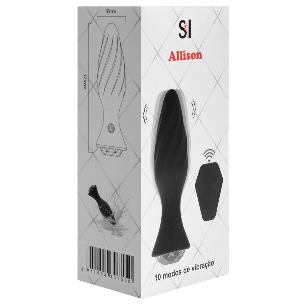 Plug Anal Vibrador Controle Remoto Sexy Import