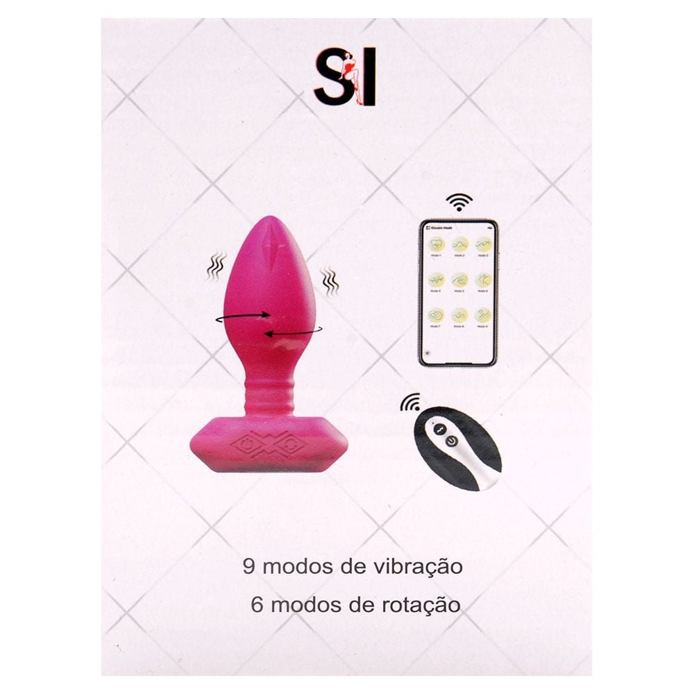 Plug Anal Vibro E Rotação Com App Sexy Import
