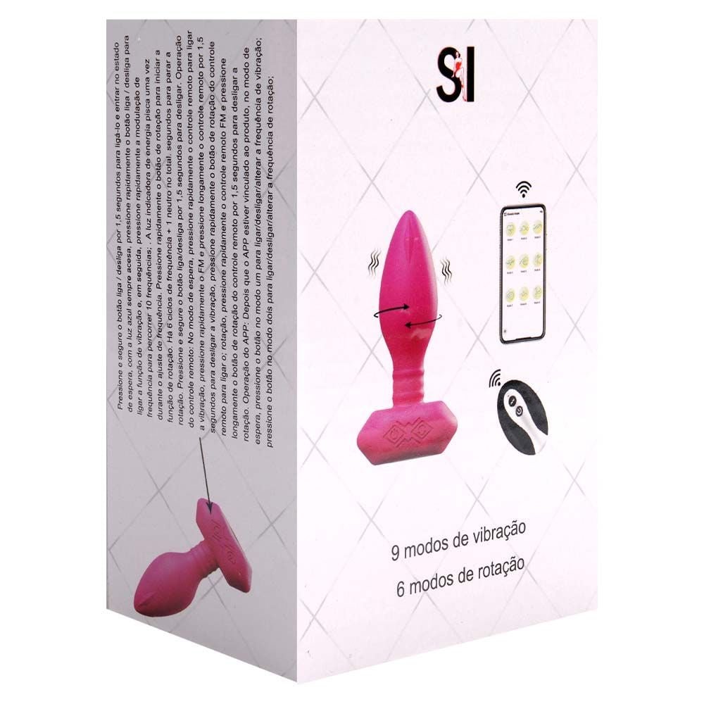 Plug Anal Vibro E Rotação Com App Sexy Import