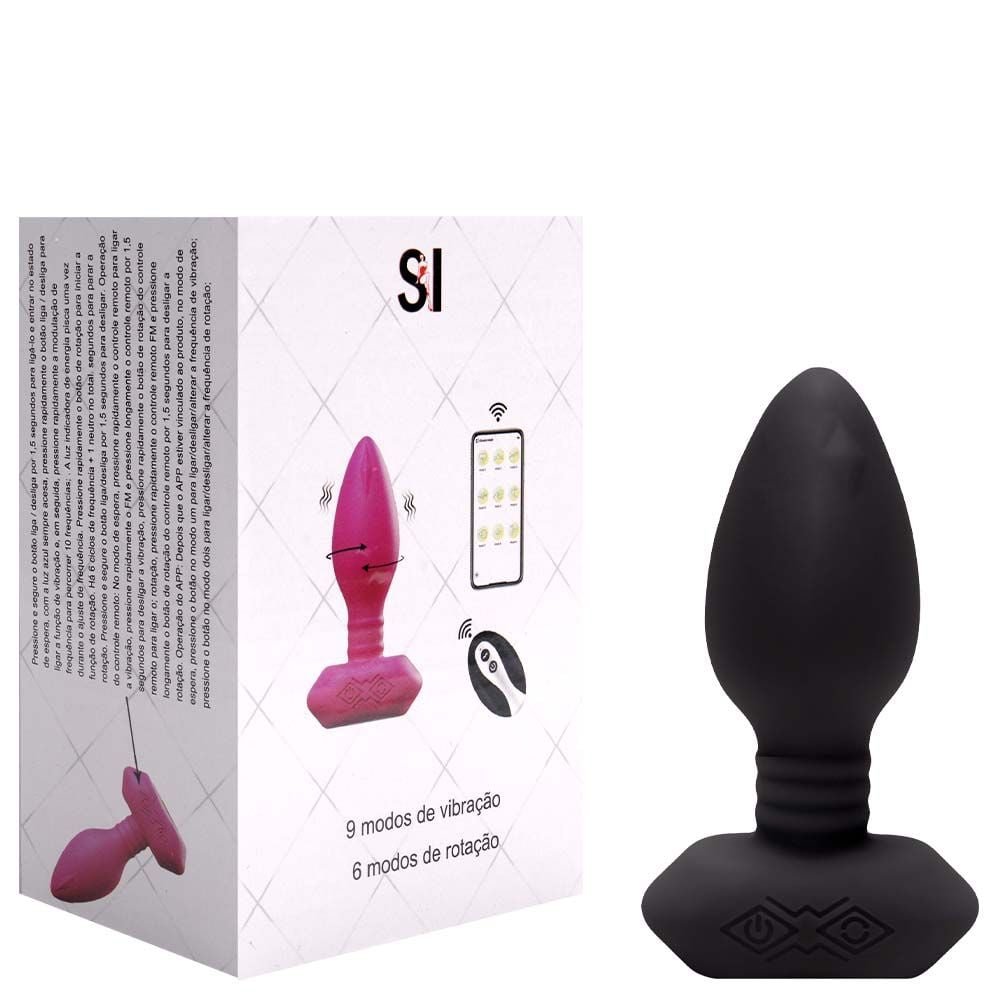 Plug Anal Vibro E Rotação Com App Sexy Import