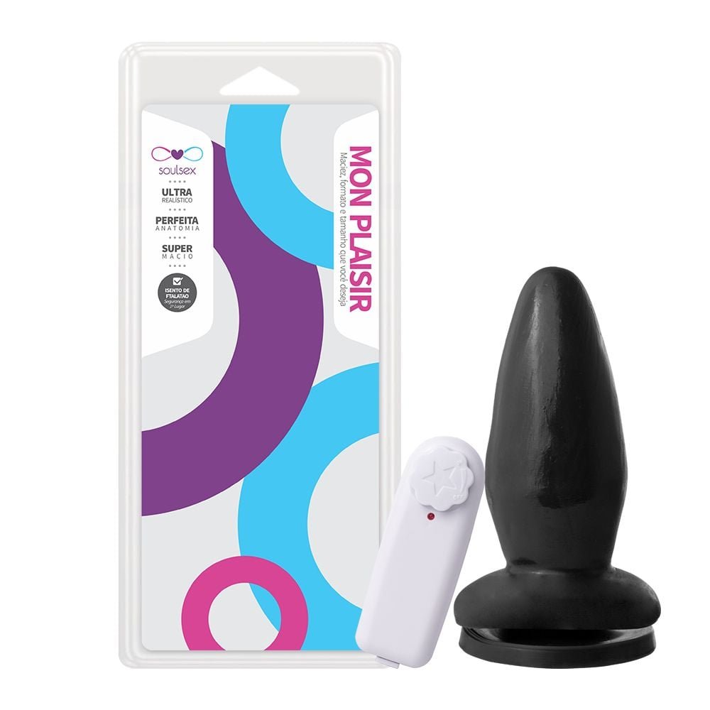 Plug Anal Vibro Externo 14 X 5,4cm Soulsex