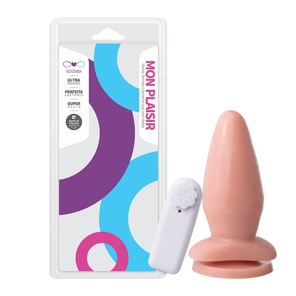 Plug Anal Vibro Externo 14 X 5,4cm Soulsex