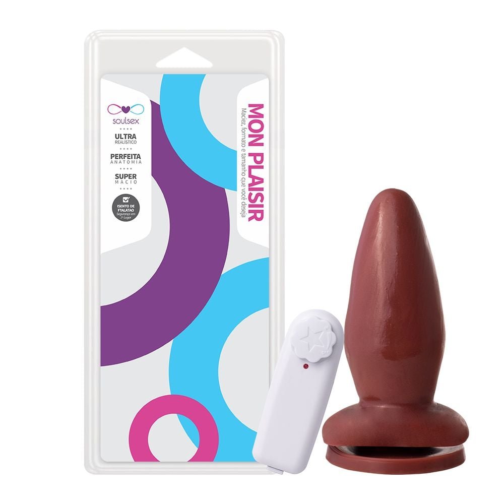 Plug Anal Vibro Externo 14 X 5,4cm Soulsex