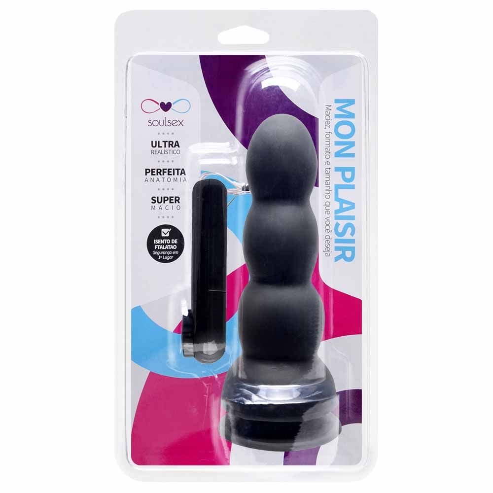 Plug Anal Vibro Externo 15,5 X 5cm Soulsex