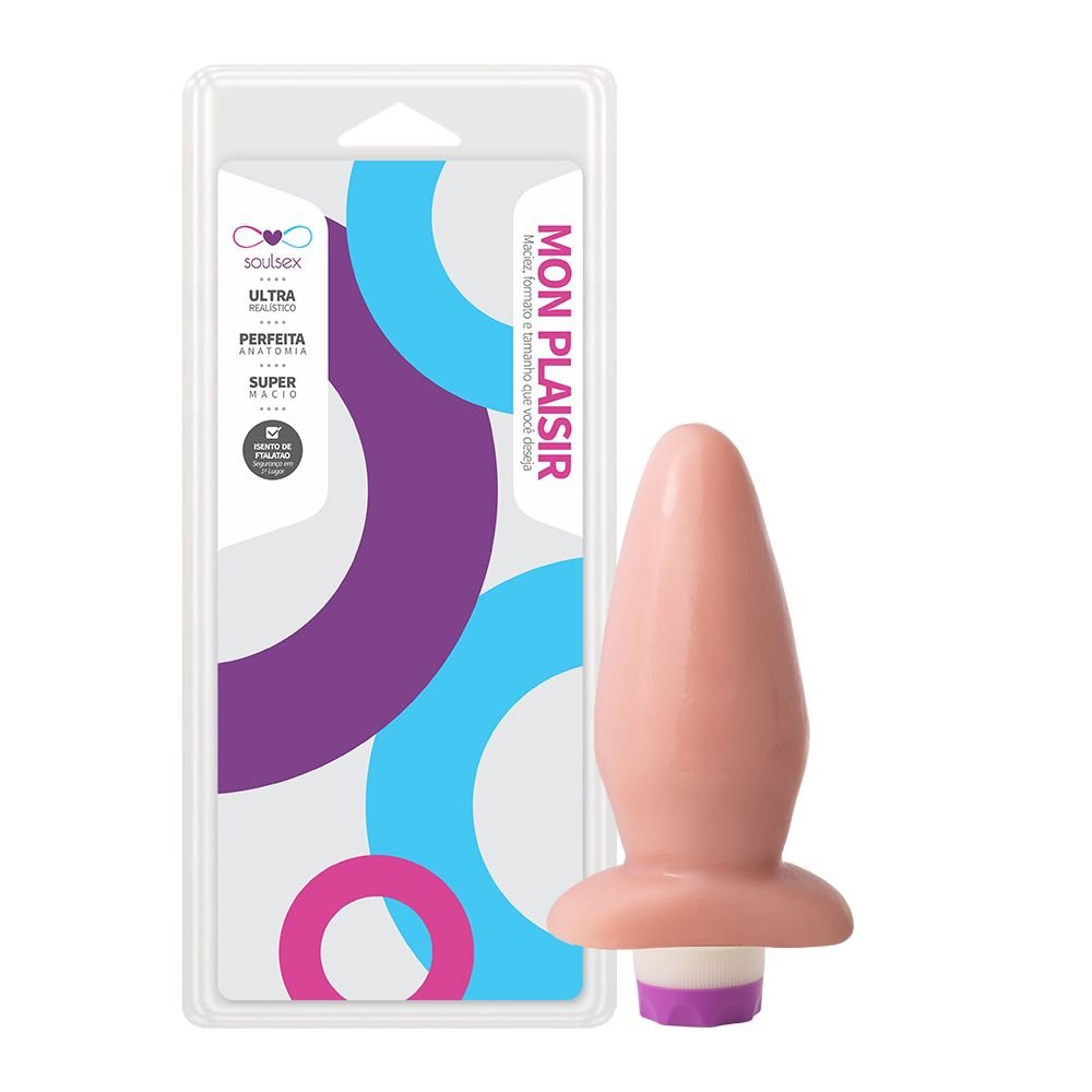 Plug Anal Vibro Interno 14 X 5,5cm Soulsex