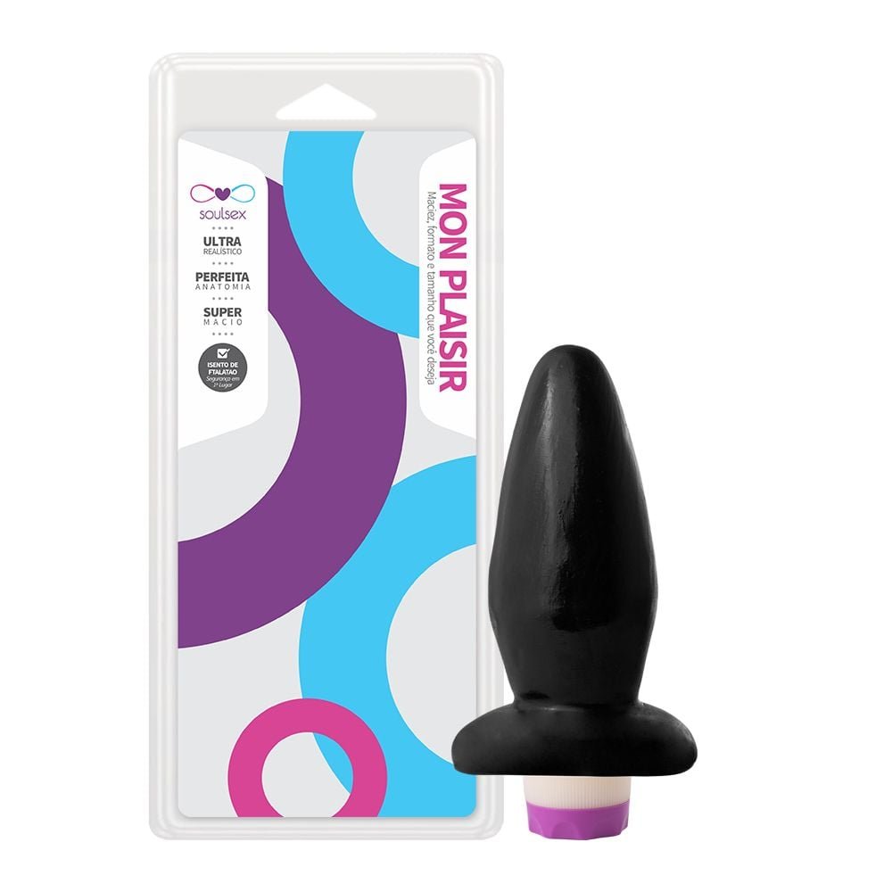 Plug Anal Vibro Interno 14 X 5,5cm Soulsex