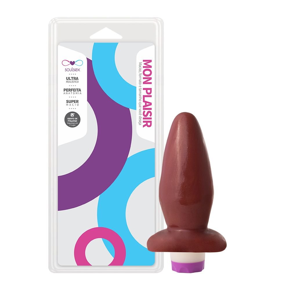 Plug Anal Vibro Interno 14 X 5,5cm Soulsex