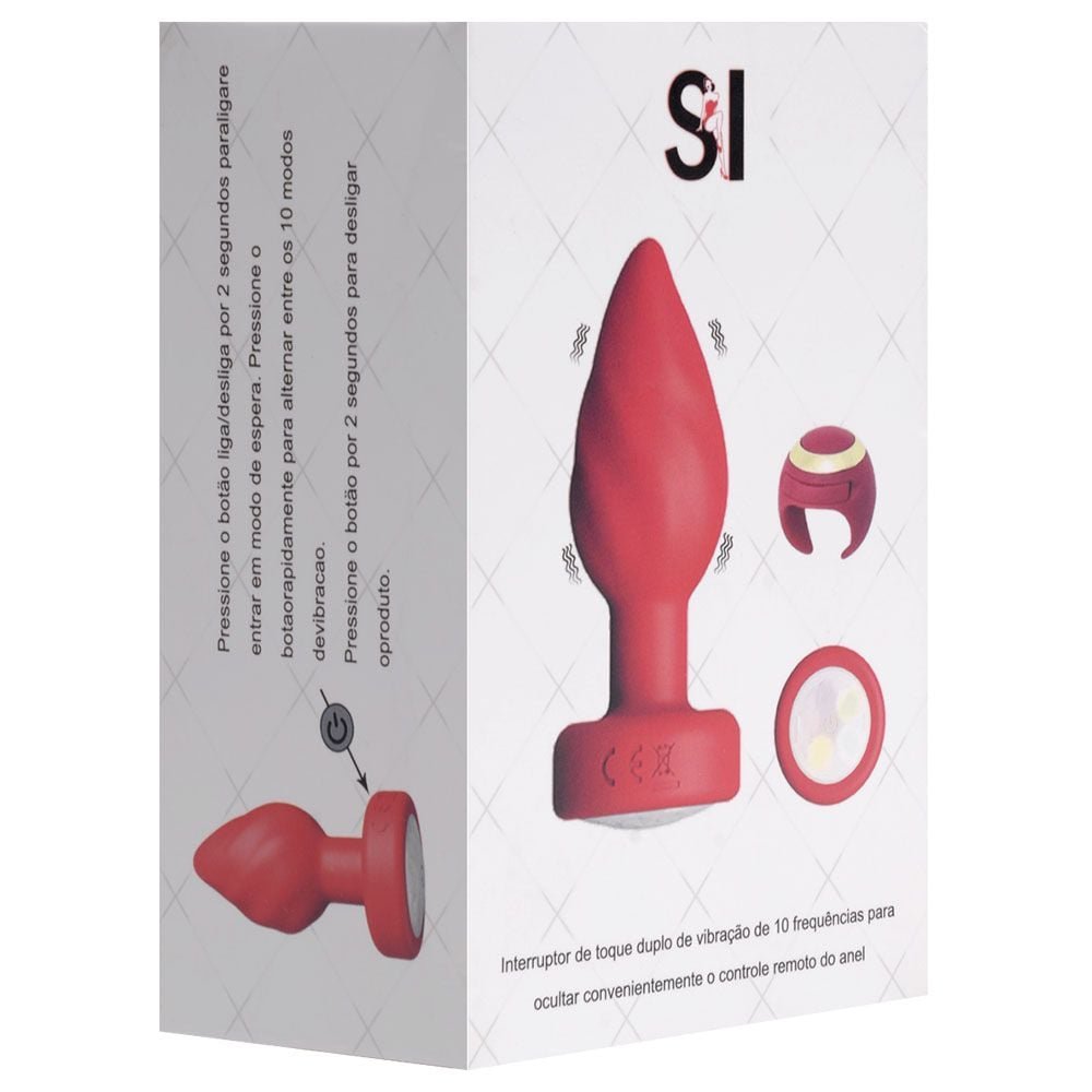 Plug Anal Vibro Touch Controle Anel Sexy Import