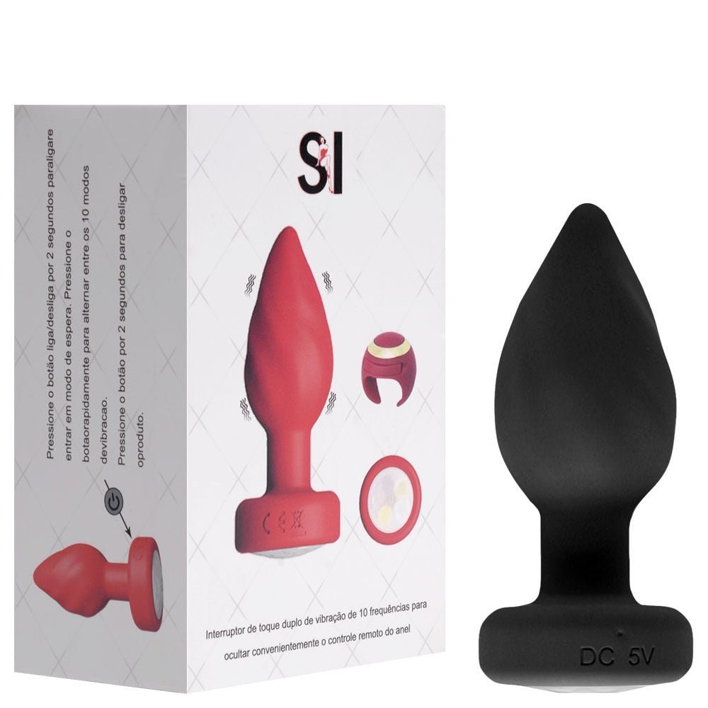 Plug Anal Vibro Touch Controle Anel Sexy Import