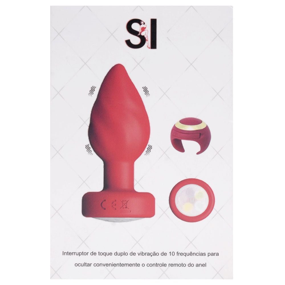 Plug Anal Vibro Touch Controle Anel Sexy Import