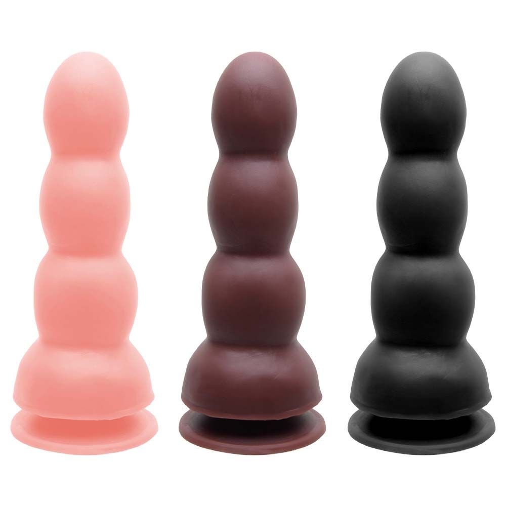 Plug Borracha Maciço Ventosa 17,5 X 5cm Soulsex