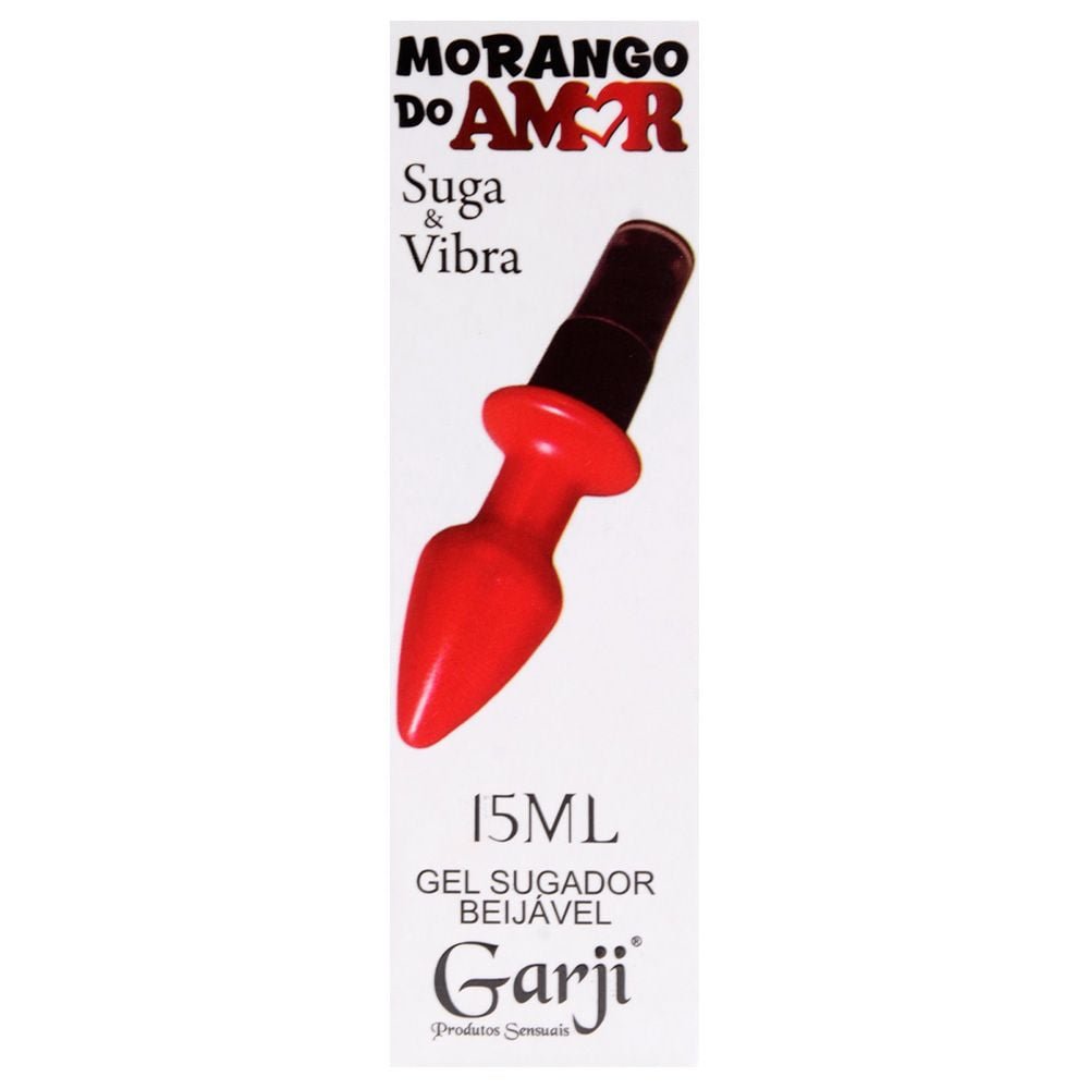 Plug Morango Do Amor Gel Sugador 15ml Garji