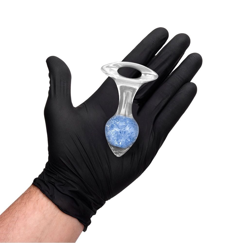 Plug P Anal Silicone Esfera Vidro Coração Vipmix