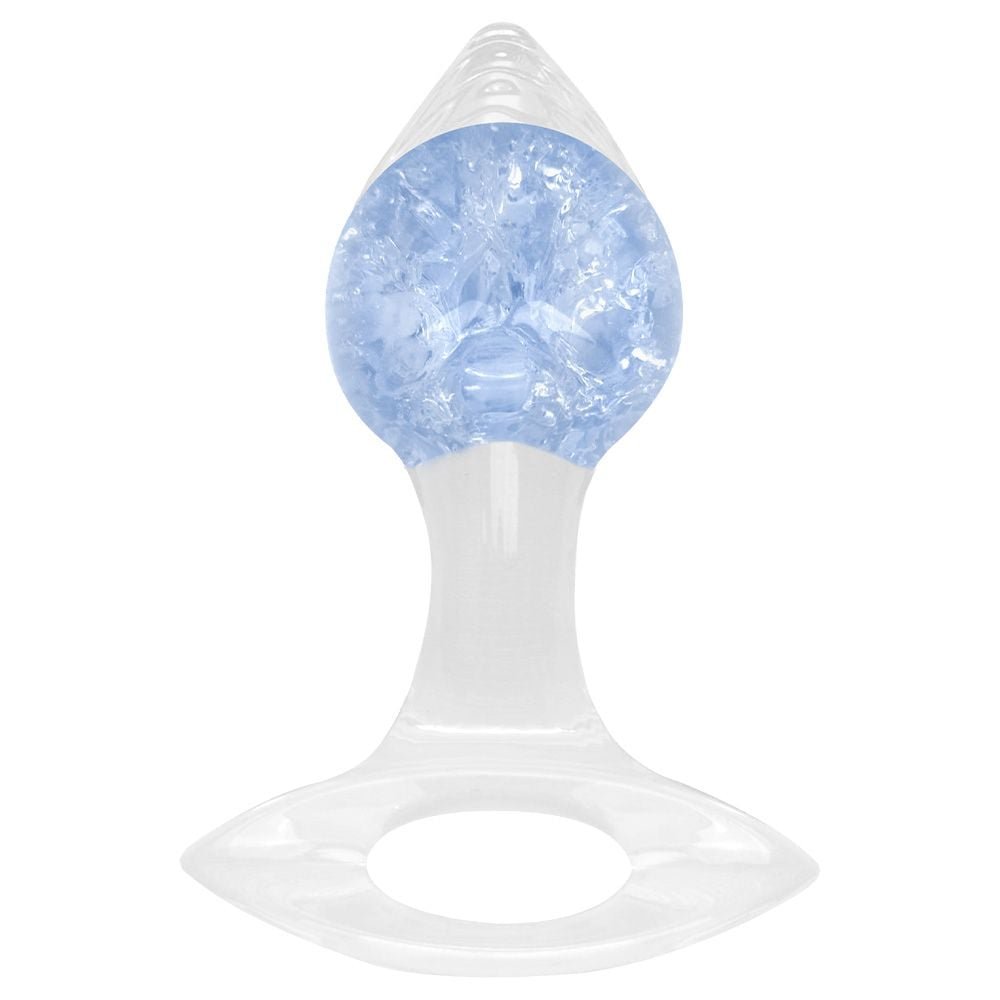 Plug P Anal Silicone Esfera Vidro Coração Vipmix