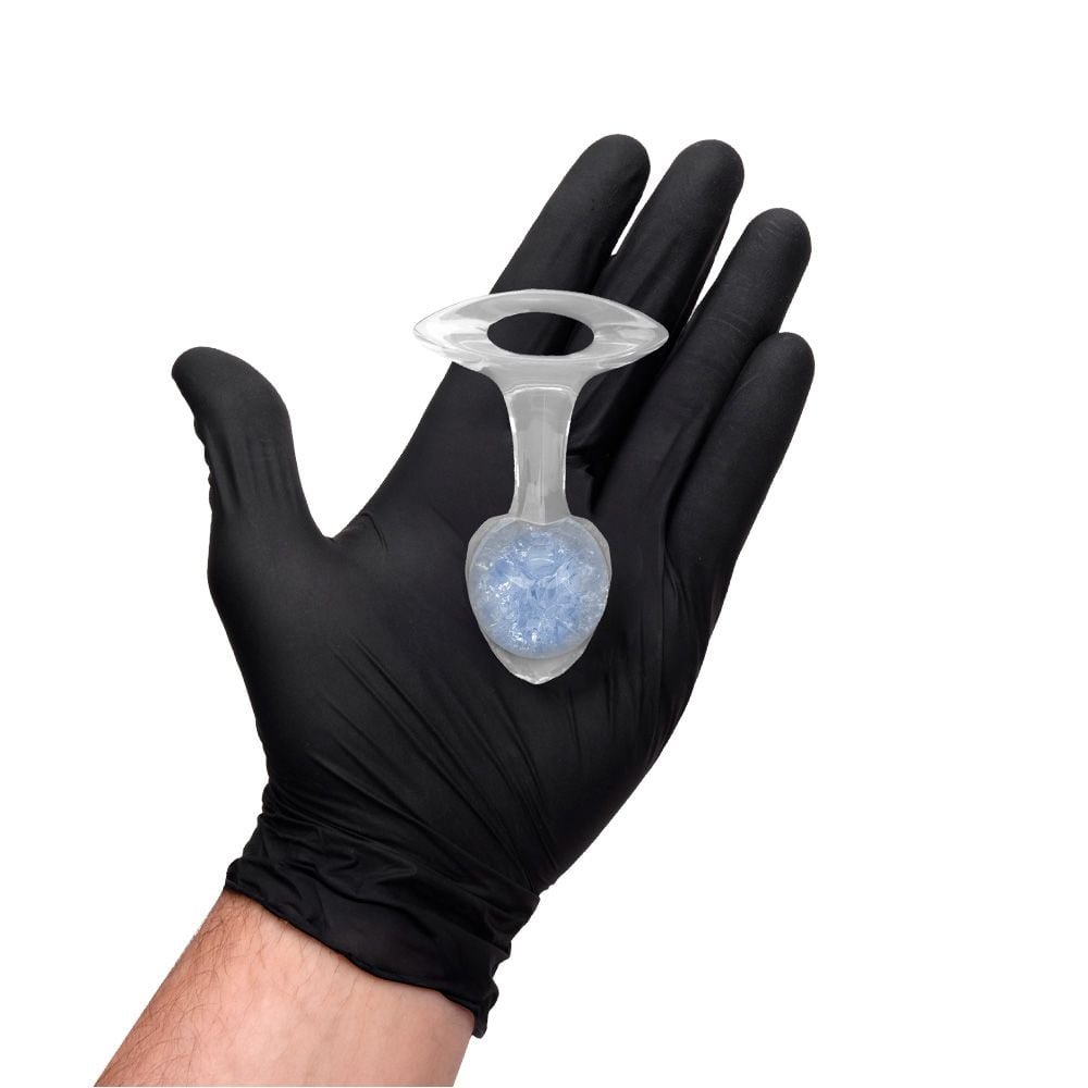Plug P Anal Silicone Esfera Vidro Diamante Vipmix