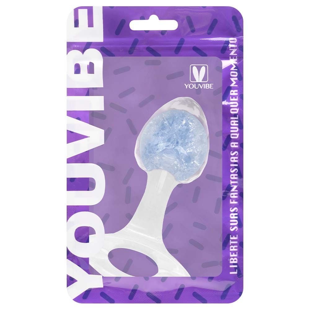 Plug P Anal Silicone Esfera Vidro Diamante Vipmix