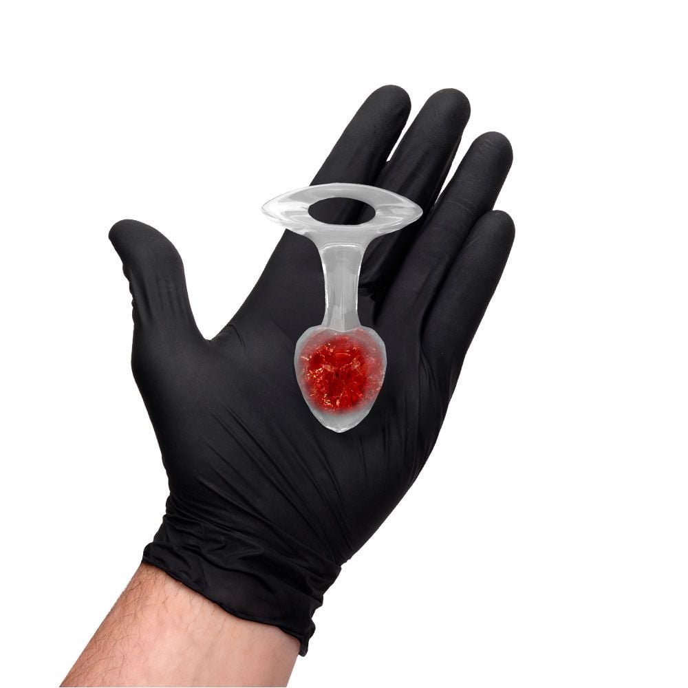 Plug P Anal Silicone Esfera Vidro Diamante Vipmix