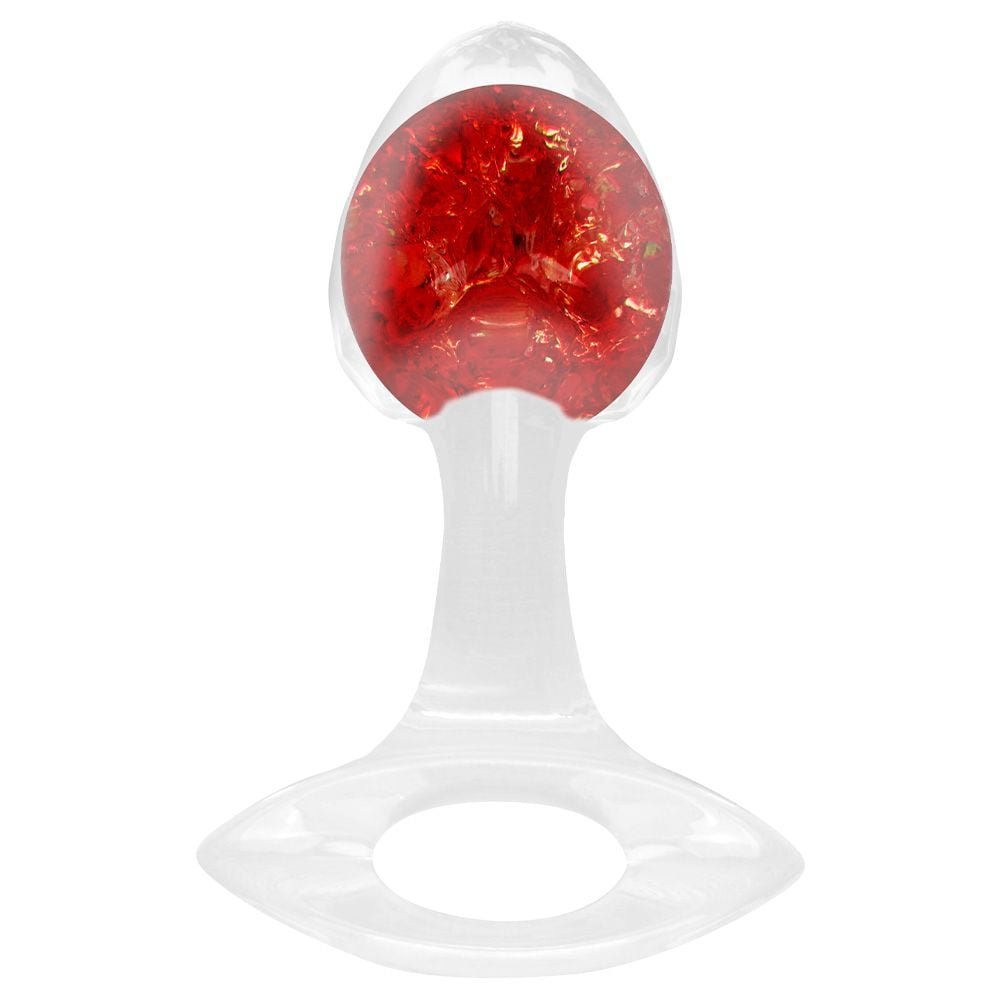 Plug P Anal Silicone Esfera Vidro Diamante Vipmix