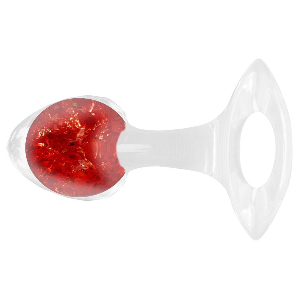 Plug P Anal Silicone Esfera Vidro Diamante Vipmix