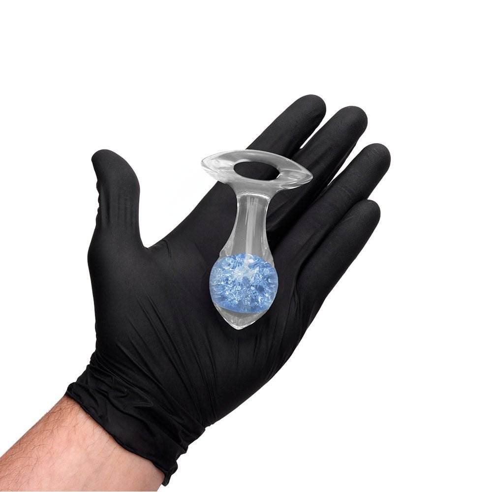 Plug P Anal Silicone Esfera Vidro Seta Vipmix