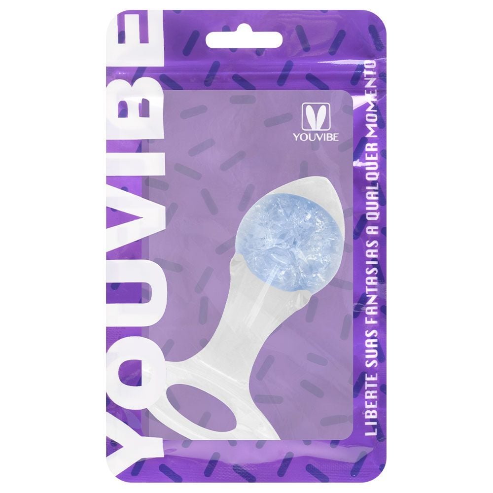 Plug P Anal Silicone Esfera Vidro Seta Vipmix