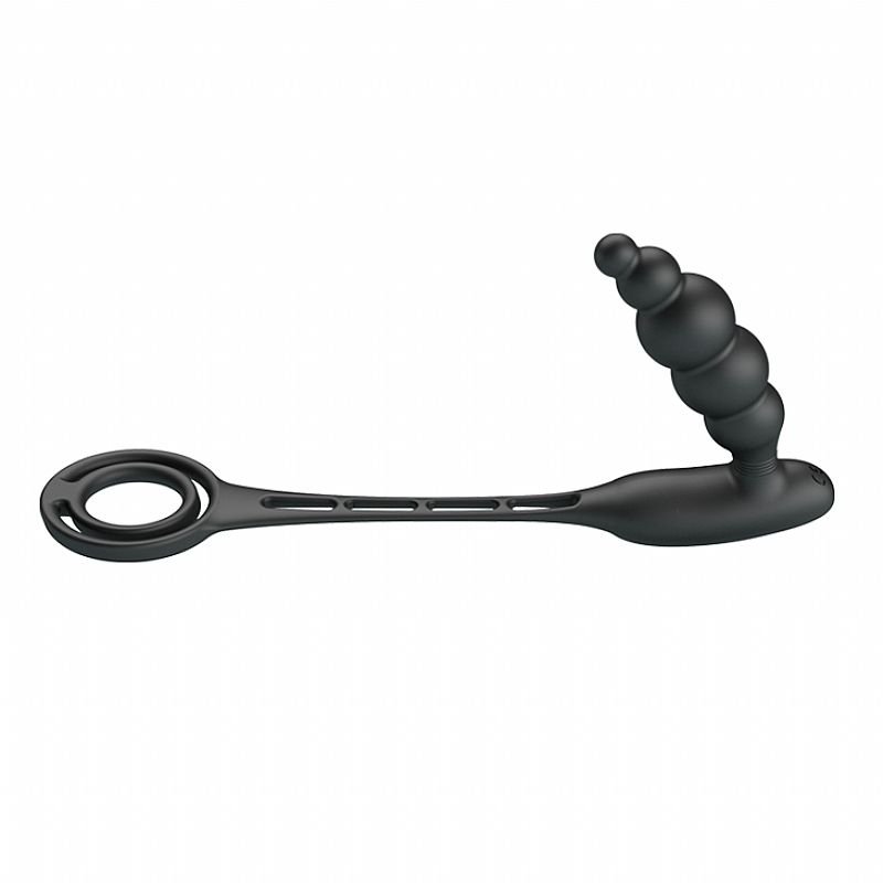 Plug para Próstata em Silicone com Anel Duplo - Vibration Penis Sleeve III - Pretty Love