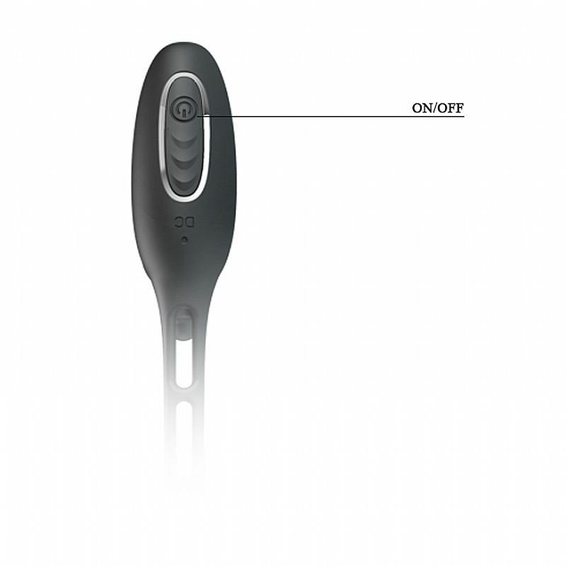 Plug para Próstata em Silicone com Anel Duplo - Vibration Penis Sleeve III - Pretty Love