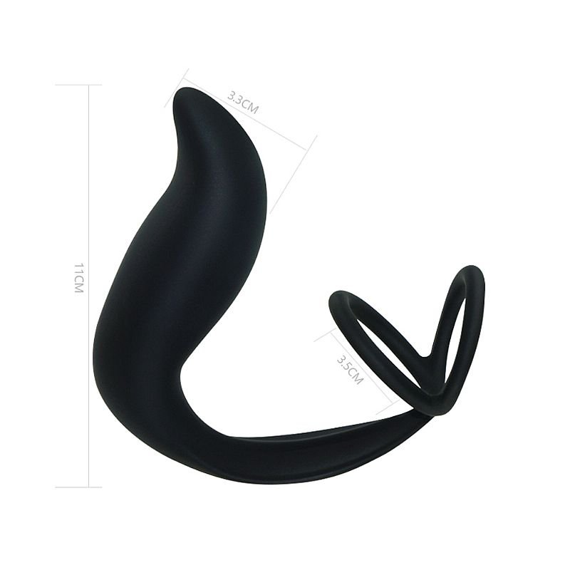 Plug para próstata - Silicone com Anel Peniano - Lovetoy