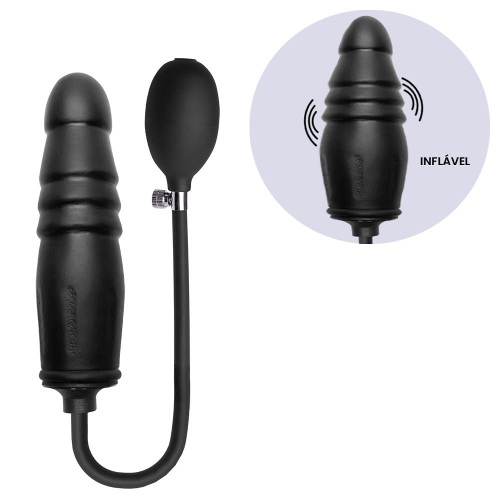 Plug Silicone Inflável 16,5 X 4,3cm Sexy Import