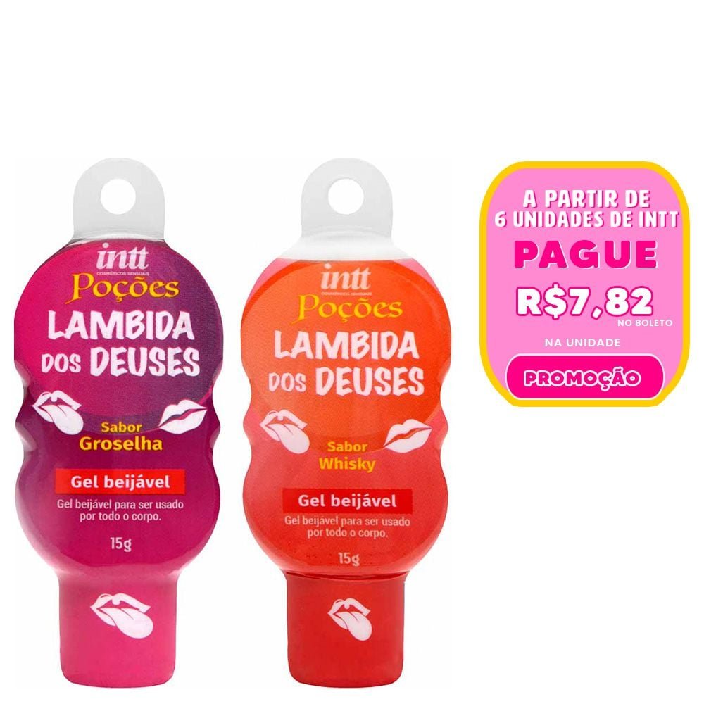 Poção Lambida Dos Deuses Gel Beijável Hot 15g Intt