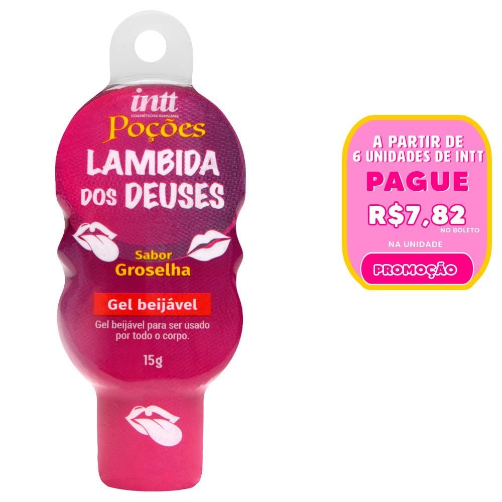 Poção Lambida Dos Deuses Gel Beijável Hot 15g Intt