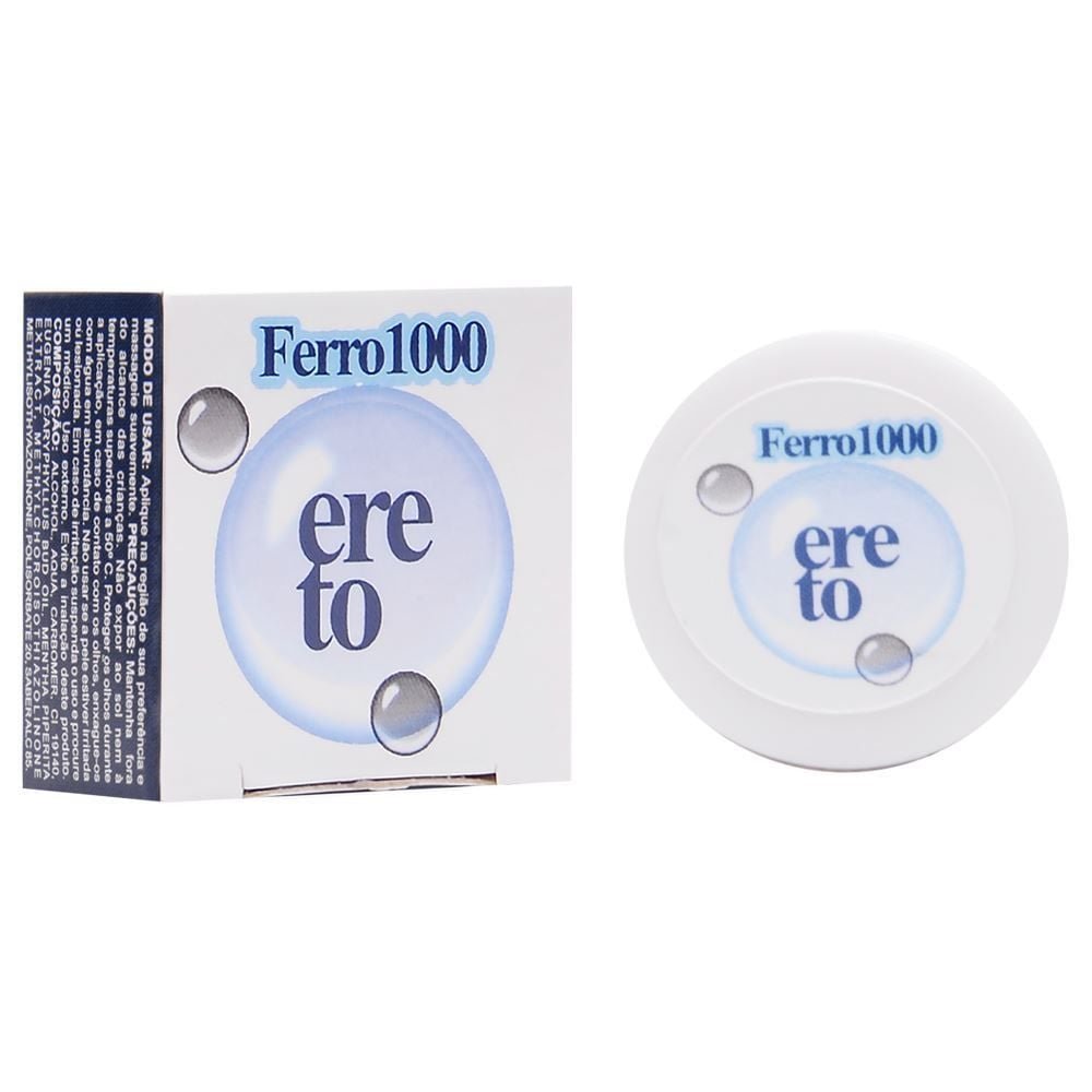 Pomada Ferro 1000 Ereto Gel Masculino 3g Segred Love