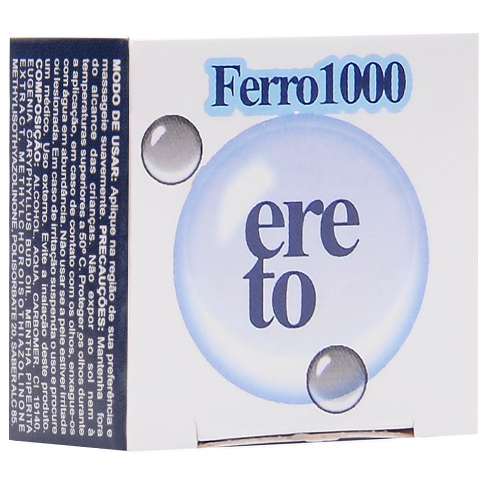 Pomada Ferro 1000 Ereto Gel Masculino 3g Segred Love