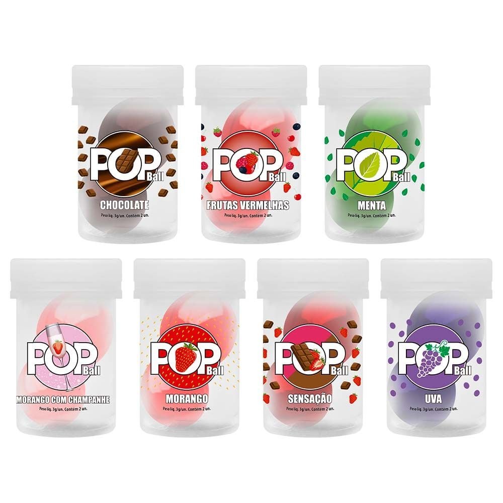 Pop Ball Bolinha Lubrificante Beijável Sensual Love