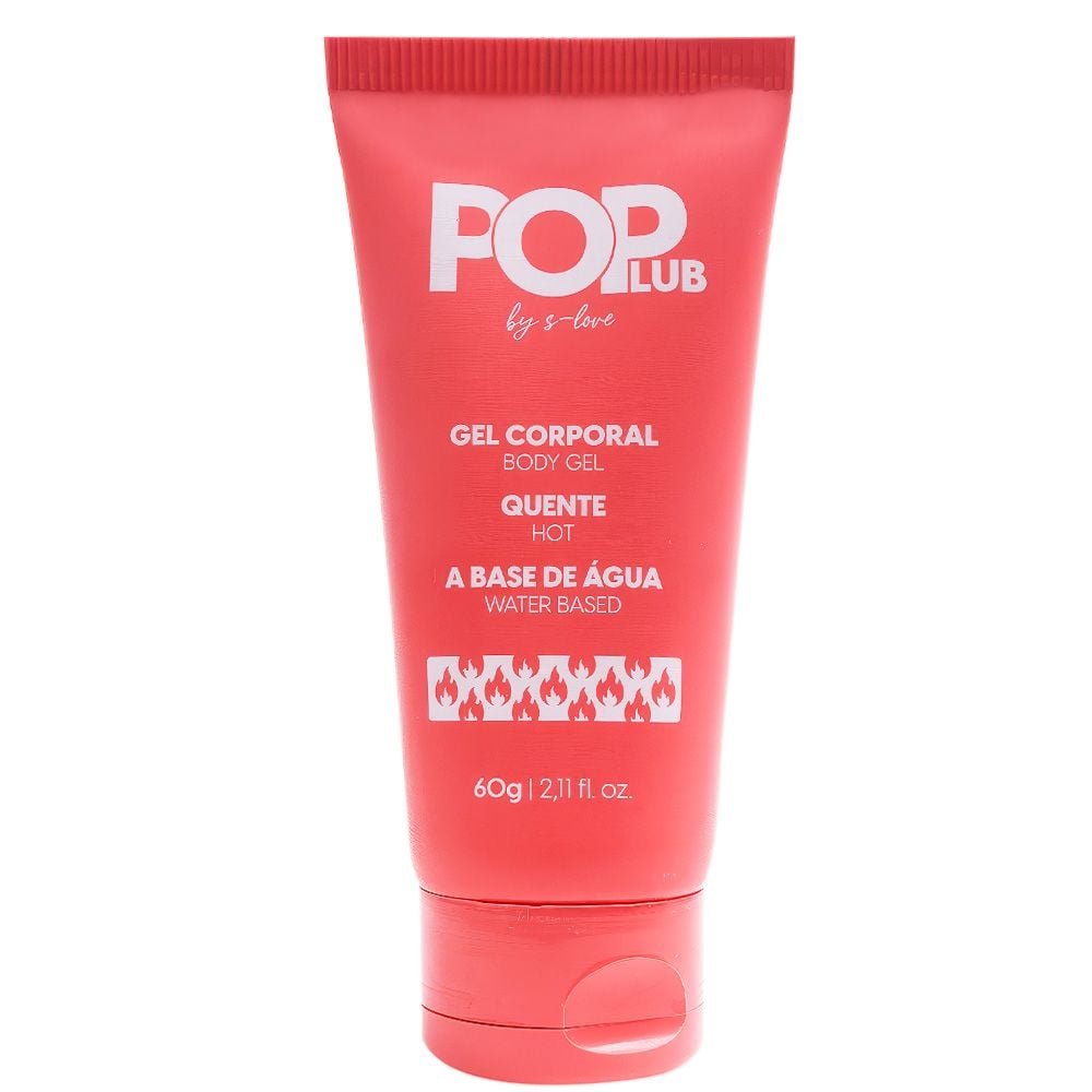 Pop Lub Hot Lubrificante 60g Sensual Love