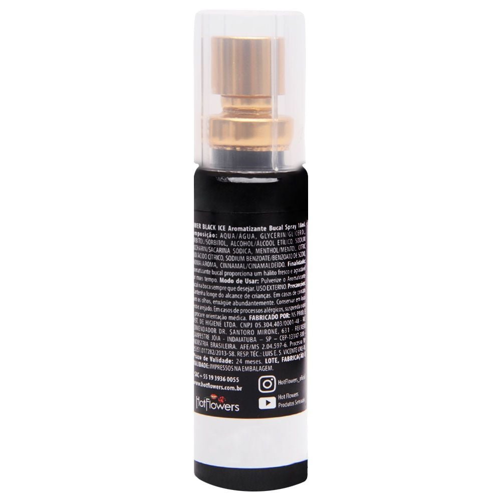 Power Black Ice Aromatizante Bucal 18ml Hot Flowers