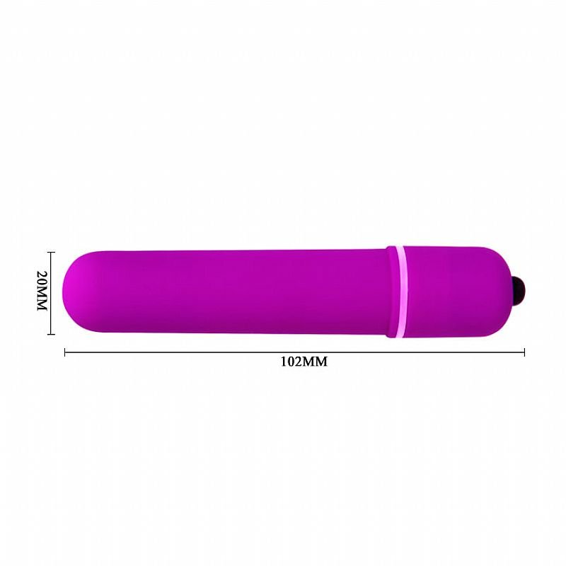 Power Bullet Aveludado com 10 Vibrações - 9 cm - Baile