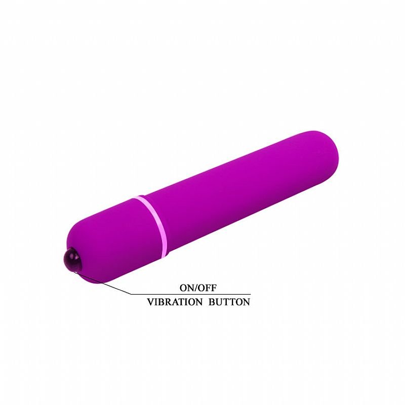 Power Bullet Aveludado com 10 Vibrações - 9 cm - Baile