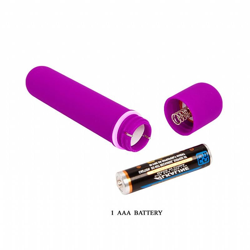 Power Bullet Aveludado com 10 Vibrações - 9 cm - Baile