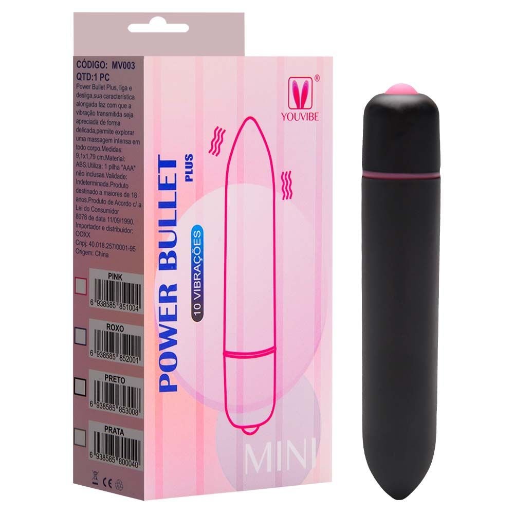 Power Bullet Clássico Plus 8,5 X 1,5cm Vipmix