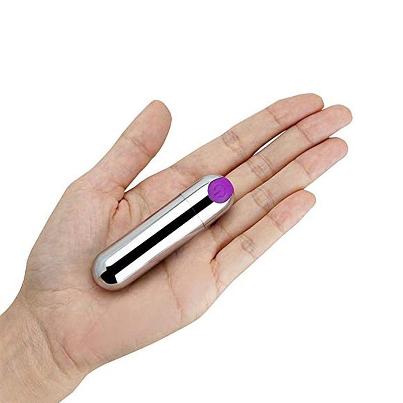 Power Bullet com 10 Vibrações - Green Baby - Roxo - Aveludado