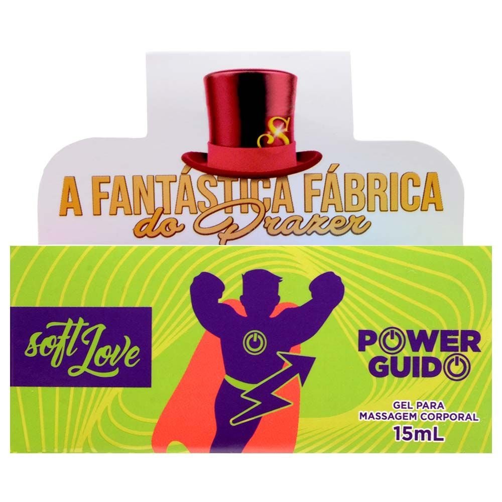 Power Guido Gel Excitante Masculino 15ml Soft Love