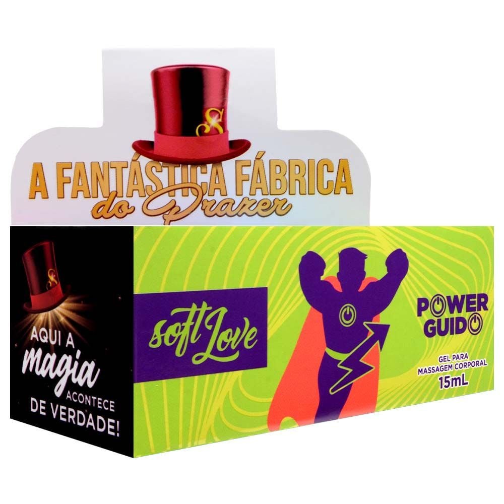 Power Guido Gel Excitante Masculino 15ml Soft Love