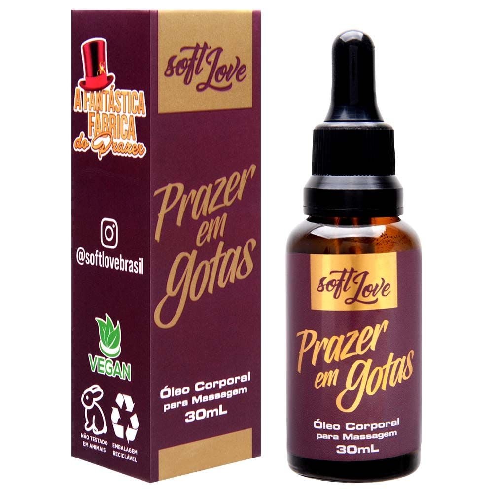 Prazer Em Gotas óleo Excitante Hot 30ml Soft Love